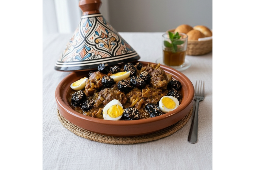 Tajine de Fès aux Pruneaux & Œufs